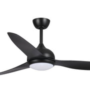 Eco Style 60 DC Ceiling Fan Black with LED Light