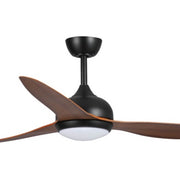 Eco Style 60 DC Ceiling Fan Black with Koa Blades and LED Light
