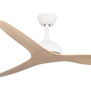 Eco Style 60 DC Ceiling Fan White with Beechwood Blades