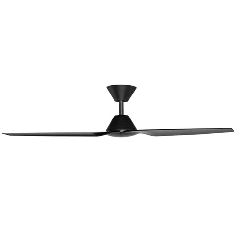 Infinity-ID 54 DC Ceiling Fan Black with Remote and Wall Control