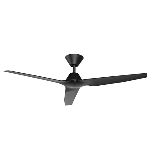 Infinity-ID 54 DC Ceiling Fan Black with Remote and Wall Control