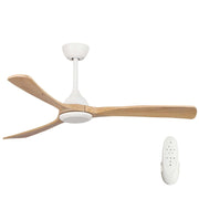 Sanctuary 52 DC Ceiling Fan White with Natural Blades