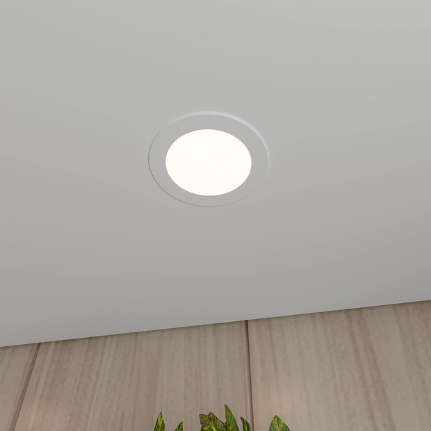 Jay 10w LED CCT Flush Faced 90mm White Downlight