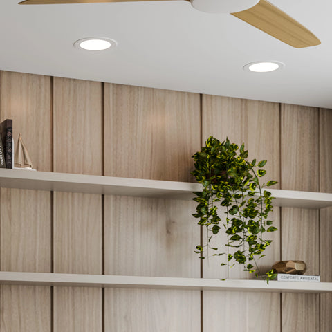 Jay 10w LED CCT Flush Faced 90mm White Downlight