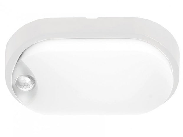 Fletcher 10w LED Bunker Light Oval with Sensor - 2 Frames