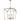 Dianna 4 Light Pendant Satin Brass Medium