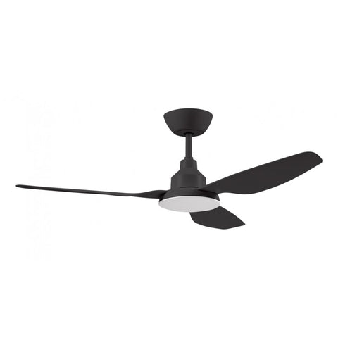 Glacier DC 52 Black Ceiling Fan 3 Blade with 20W LED Light