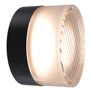 Gull 5w LED CCT Black/ Ribbed Arylic 138mm Wall Light