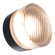 Gull 5w LED CCT Black/ Ribbed Arylic 138mm Wall Light