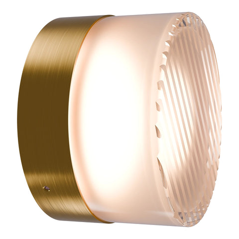 Gull 5w LED CCT Brass/ Ribbed Arylic 138mm Wall Light