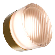 Gull 5w LED CCT Brass/ Ribbed Arylic 138mm Wall Light
