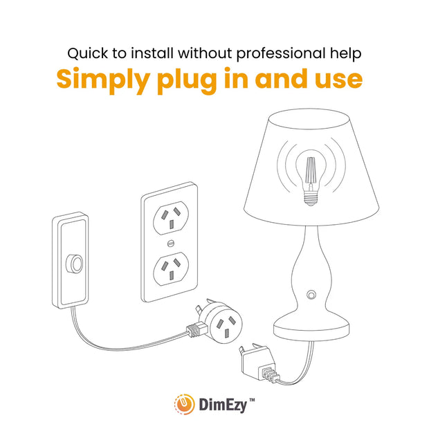 White Hand Dimmer and Switch