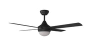 Heron V2 AC 48 Ceiling Fan Black 2 x E27 Light
