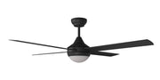 Heron V2 AC 52 Ceiling Fan Black LED Light