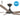 Storm DC 56 Ceiling Fan Black with Koa