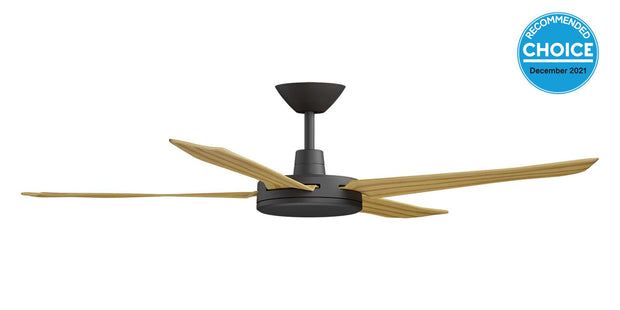 Enviro DC 60 Ceiling Fan Black with Bamboo