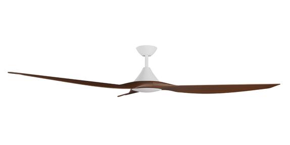 Cloudfan 72 Inch WiFi DC Ceiling Fan with 20W CCT LED White with Koa Blades