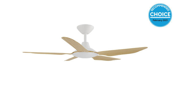 Storm DC 42 Ceiling Fan White with Bamboo
