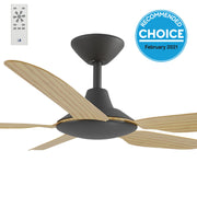 Storm DC 48 Ceiling Fan Black with Bamboo
