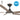Storm DC 56 Ceiling Fan Black and Koa with LED Light