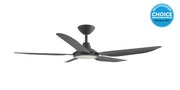 Storm DC 52 Ceiling Fan Black with LED Light