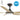 Storm DC 48 Ceiling Fan Black and Bamboo with LED Light