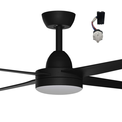 Activ DC 48 Ceiling Fan Black with LED Light