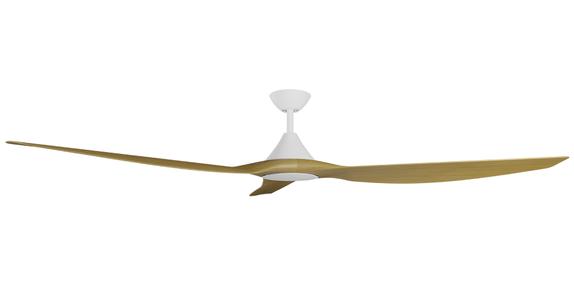 Cloudfan 72 Inch WiFi DC Ceiling Fan with 20W CCT LED White with Teak Blades