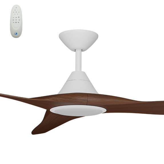 Cloudfan 60 Inch WiFi DC Ceiling Fan with 20W CCT LED White with Koa Blades