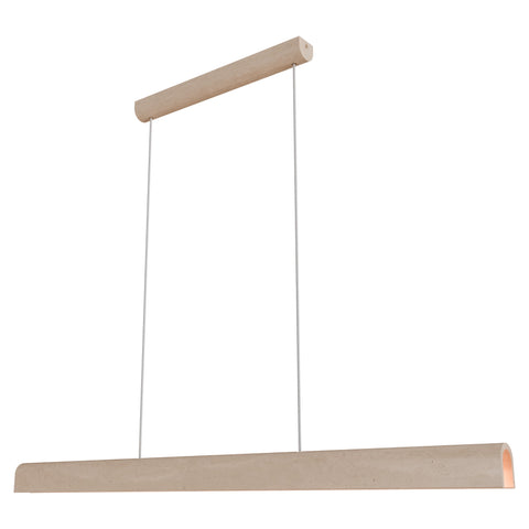 Inspire 40w LED CCT 1500MM Crafted Travertine Linear Pendant