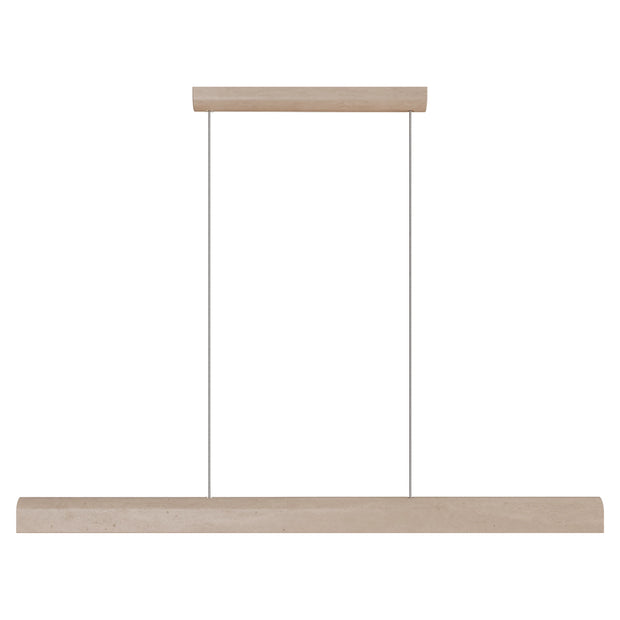 Inspire 40w LED CCT 1500MM Crafted Travertine Linear Pendant