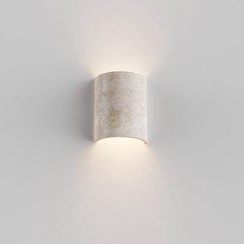 Inspire 2xGU10 Crafted Travertine 220mm IP20 Wall Light