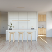 Inspire 40w LED CCT 1500MM Crafted Travertine Linear Pendant