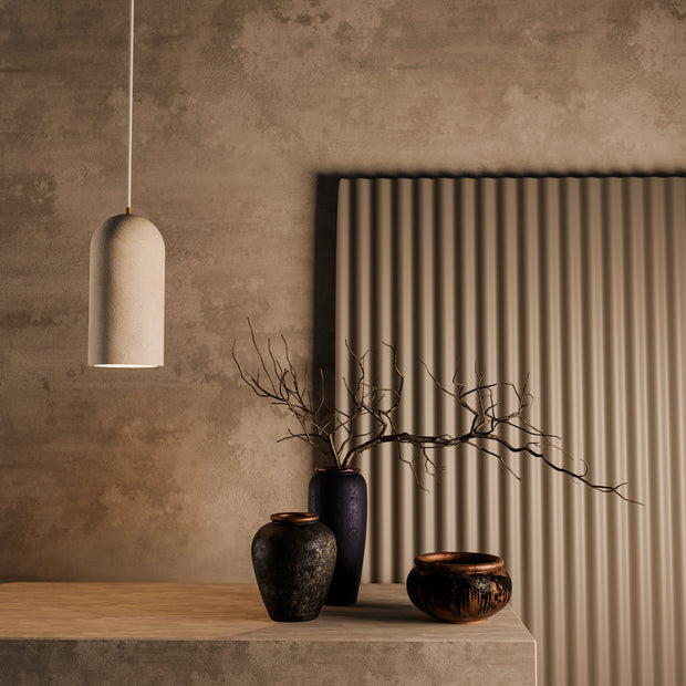 Inspire Crafted Travertine 120mm E27 Pendant