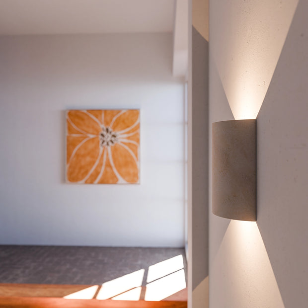 Inspire 2xGU10 Crafted Travertine 220mm IP20 Wall Light