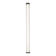Junco 22w LED CCT Black Ribbed Glass IP65 920mm Wall Light