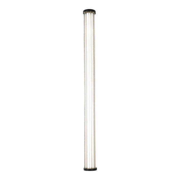 Junco 22w LED CCT Black Ribbed Glass IP65 920mm Wall Light