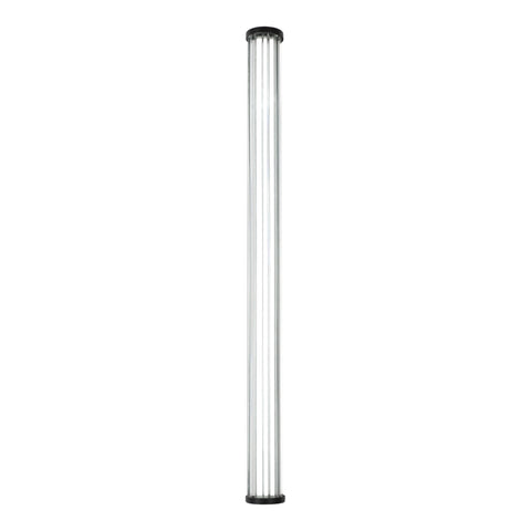 Junco 22w LED CCT Black Ribbed Glass IP65 920mm Wall Light