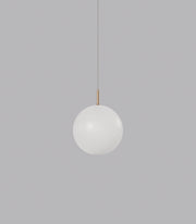 ORB Air 180 Aged Brass with Frosted Glass Pendant