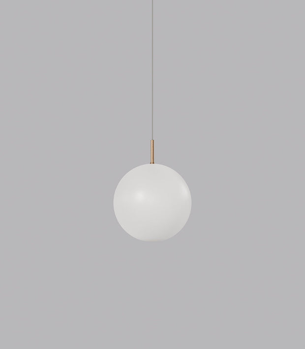 ORB Air 180 Aged Brass with Frosted Glass Pendant