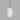 Organic Pendant Light Iron with Large White Mouth-Blown Glass