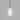 Organic Pendant Light Iron with Medium White Mouth-Blown Glass