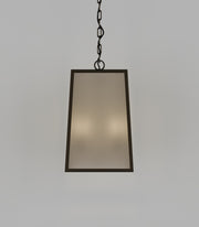Dover Medium 2 Light Lantern Old Bronze with Frosted Tempered Glass Pendant