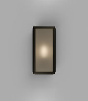 Lille 1 Light Medium Wall Light Old Bronze with Frosted Tempered Glass