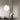 Orb Max Extra Large Pendant Black with Acid Washed White Glass