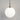 Orb Max Extra Large Pendant Black with Acid Washed White Glass