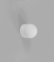 Orb Sur Mini Wall Light White with Small Acid Washed White Glass Ball Shade