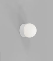 Orb Sur Mini Wall Light White with Small Acid Washed White Glass Ball Shade