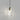 Organic Pendant Light Old Brass with Medium Clear Mouth-Blown Glass