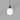 Parlour Curve Pendant Light Iron with Acid Washed White Glass Shade
